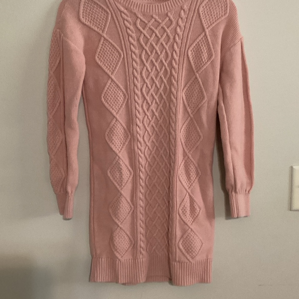GAP Soft Pink Cable Knit Sweater